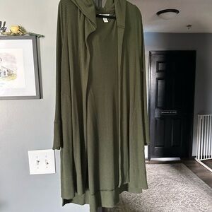 Athleta Sage Green Knit Cardigan